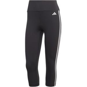 adidas Performance Train Essentials 3-Stripes High-Waisted 3/4 Legging - Dames - Zwart- 2XS