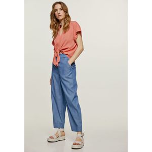 Losse Broek - Indigo - Denim Stijl - Geweven Katoen