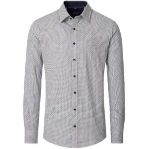 Casamoda - Casual Overhemd - Katoen - Minimal Print - Regular Fit