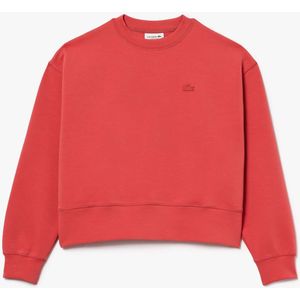 Lacoste - Oversized Sweatshirt - Rood - Katoen