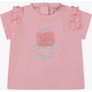 Liu Jo - HA4078J5003 - T-shirt - Roze - Baby