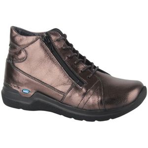 Wolky - Why Elite - Veterboot - Brons - Comfortabele Brede Veterschoen