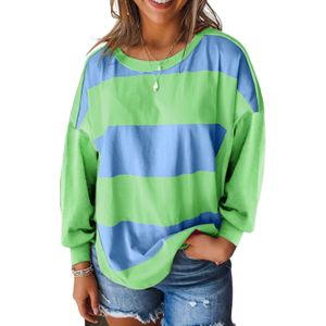 Langarm V-hals Blouse