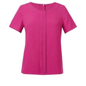 Brook Taverner Dames verona blouse met korte mouwen