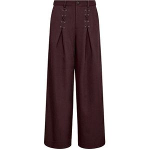 Co'Couture Lunacc eyelet wide ll pants bordeaux