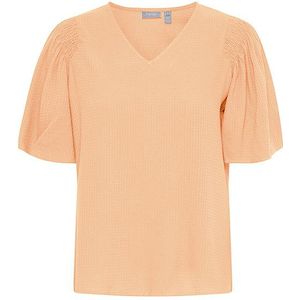 Fransa Top 20614091 apricot wash