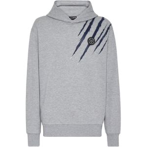 Plein Sport - Hooded Sweatshirt Scratch - Grijs - Hoodie