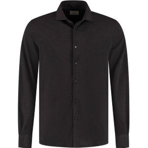 Dstrezzed - Casual Overhemd - Donkerbruin - Slim Fit