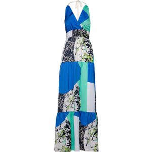 Conquista Fashion - Maxi Empire Lijn - Patchwork Jurk - Zomer - A-lijn