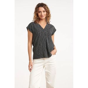 Smashed Lemon - 35150 - Top - Zwart - Met Witte Streep