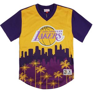 Mitchell & Ness - Heren T-shirt - Los Angeles Lakers - Kort - Mesh