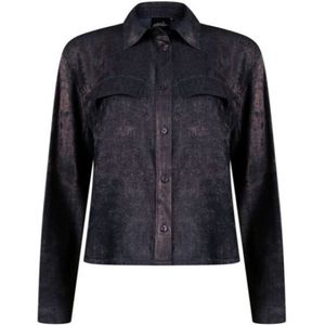 Poools Shiny blouse 533147 navy