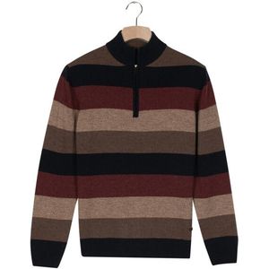 Baileys - Wollen Trui - Streep Dessin - Regular Fit - 100% Wol - Kleurnummer 405