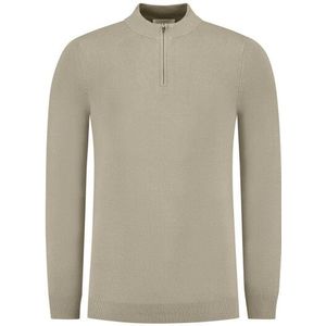 Pure Path Trui halfzip w25 taupe bruin