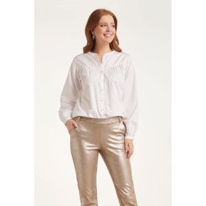 Smashed Lemon - 24580 - Blouse - Wit - Puffy Sleeve
