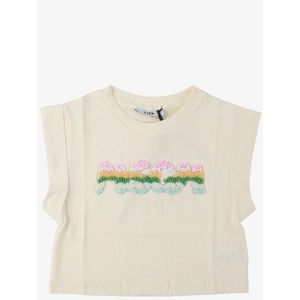 MSGM - T-shirt - Cream - Meisjes