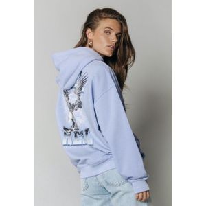 Colourful Rebel Eagle flower oversized hoodie