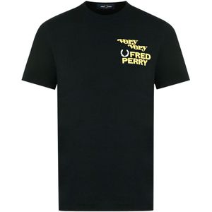 Fred Perry - M2679 102 - T-shirt - Zwart