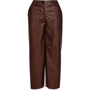 Culottes - Chocoladebruin - Imitatieleer