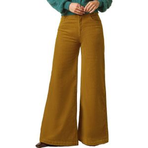 King Louie - Peppa Pants - Groene Corduroy Pantalon - Hoge Taille - Relaxed Fit