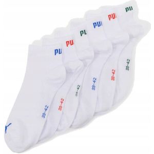 Puma - Kwart Enkelsokken - Set van 6 - Met Logo
