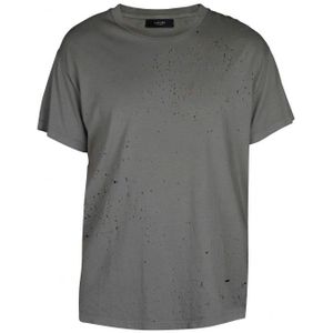 AMIRI - T-shirt - Donkergrijs - Losse Pasvorm - 100% Katoen