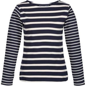 Regatta Dames farida gestreept t-shirt met lange mouwen