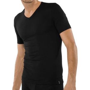 Schiesser 95/5 v-shirt zwart