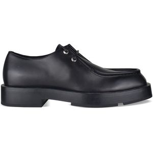 Givenchy - Derby's - Zwart - Glad Leer - Vierkante Neus