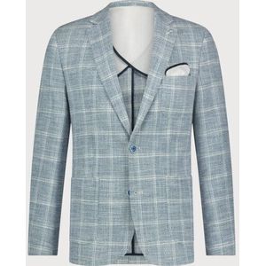 Blue Industry - Cotton Linnen Colbert - Modern Fit - Ruit Dessin