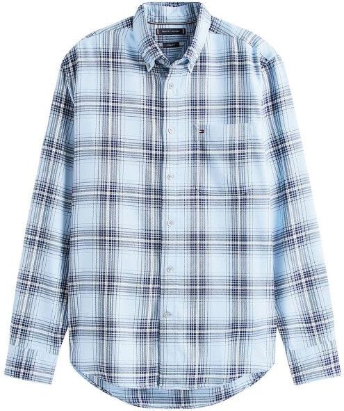 Tommy Hilfiger Overhemd Checked Hemelsblauw heren