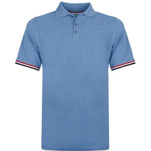 Q1905 Polo shirt bloemendaal licht denim