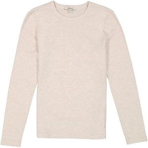 GARCIA - Effen T-shirt - Bruin - Lange Mouw