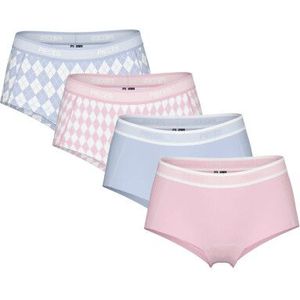 Pieces - PCLOGO 4-pack - Hipsters - Roze/Blauw