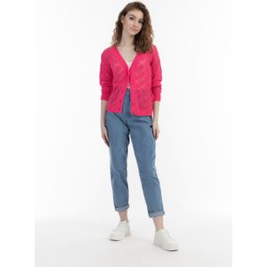 myMo - Gebreid Vest - Lichtgewicht - Ruitpatroon