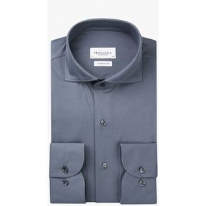 Profuomo Ppwh10001d 4 overhemd   x-cutaway  denim blue profu