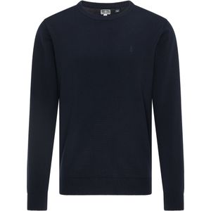 DreiMaster - Gebreide Trui - Marine - Ronde Hals