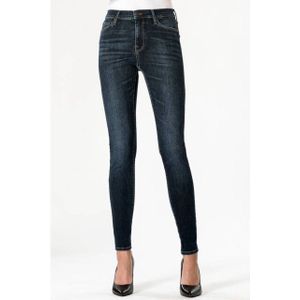 Coj - Blue Denim - Skinny Fit Dames Jeans - High Waist - 5-pocket model