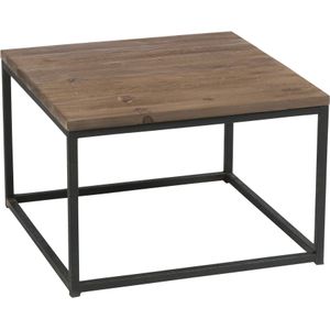 J-Line bijzettafel hout/met +zwart 60x60x41cm