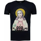 Local Fanatic Jezus rhinestone t-shirt