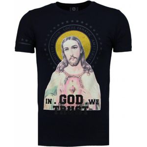 Local Fanatic Jezus rhinestone t-shirt