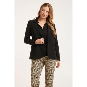 Smashed Lemon - Blazer - Zwart - Travel Kwaliteit - Semi-Fitted