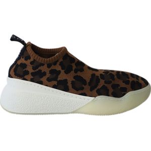 Stella McCartney Slip-On Sneakers in Luipaardprint Jacquard Brei