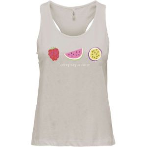 Only - ONLHENNY LIFE REG S/L TANK TOP - Tanktop - Beige - Katoen