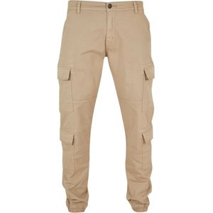 Urban Classics Heren twill cargo joggingbroek met dubbele zakken