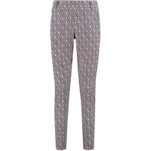 Helena Hart Broek chino print disc 7510 disc pink