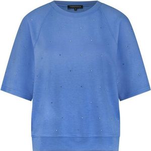 Tramontana - Technische Sweat Jumper Rhinestones - Blauw - Dames - Tops