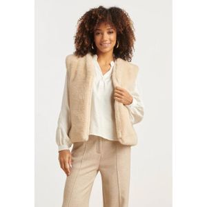 Smashed Lemon Imitatiebont gilet in zand |