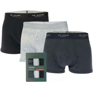 Ted Baker - 3 Pack - Katoenen Zwembroek - Marineblauw