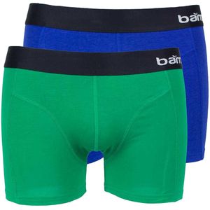 Apollo Bamboe boxershort heren blauw / groen 2-pack